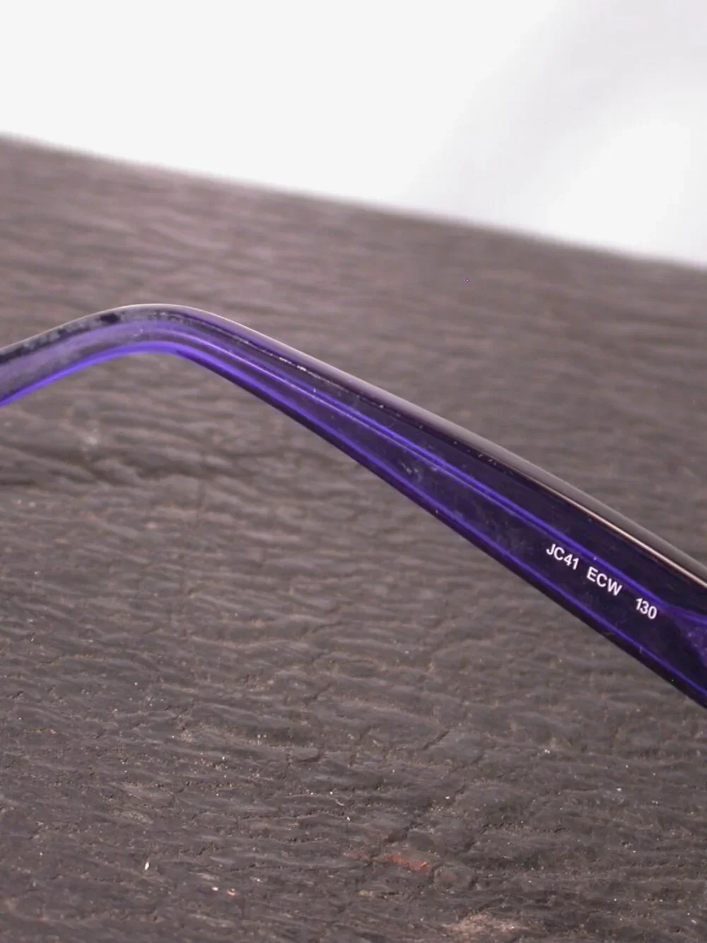 Authentic Jimmy Choo Purple clear Diamonds Eyeglasses Frames Made in Italy